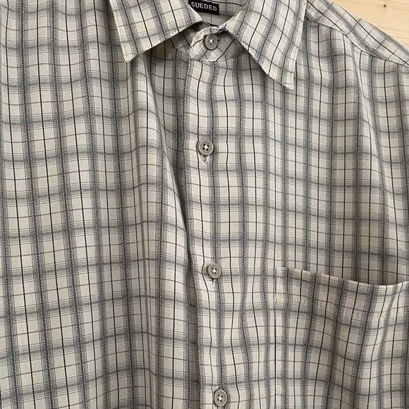 GEORGE Sueded Men’s Medium 38/40 Long Sleeve Button Up Sandy Beach Pattern Shirt - Picture 1 of 14